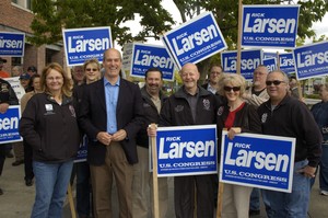 Rick with Supporters