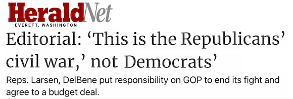 Herald Net: Editorial: 'This is the Republicans' civil war,' not Democrats'