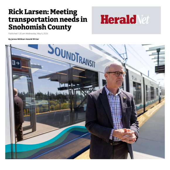 The Herald: Rick Larsen: Meeting transportation needs in Snohomish County