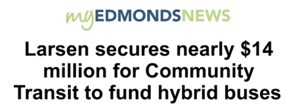 My Edmonds News: Nearly 14 million for community transit to fund hybrid buses